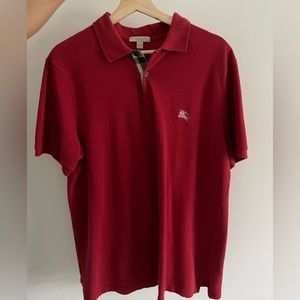 Burberry Polo Red. Size XL Men.